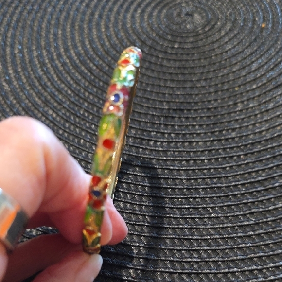 Colorful Floral Gold Bracelet - Picture 3 of 6